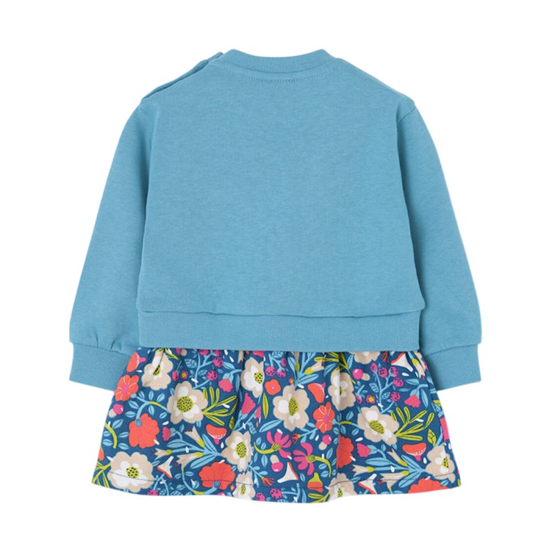 Boboli Fleece combined dress for girl -BCI (314121 4638)
