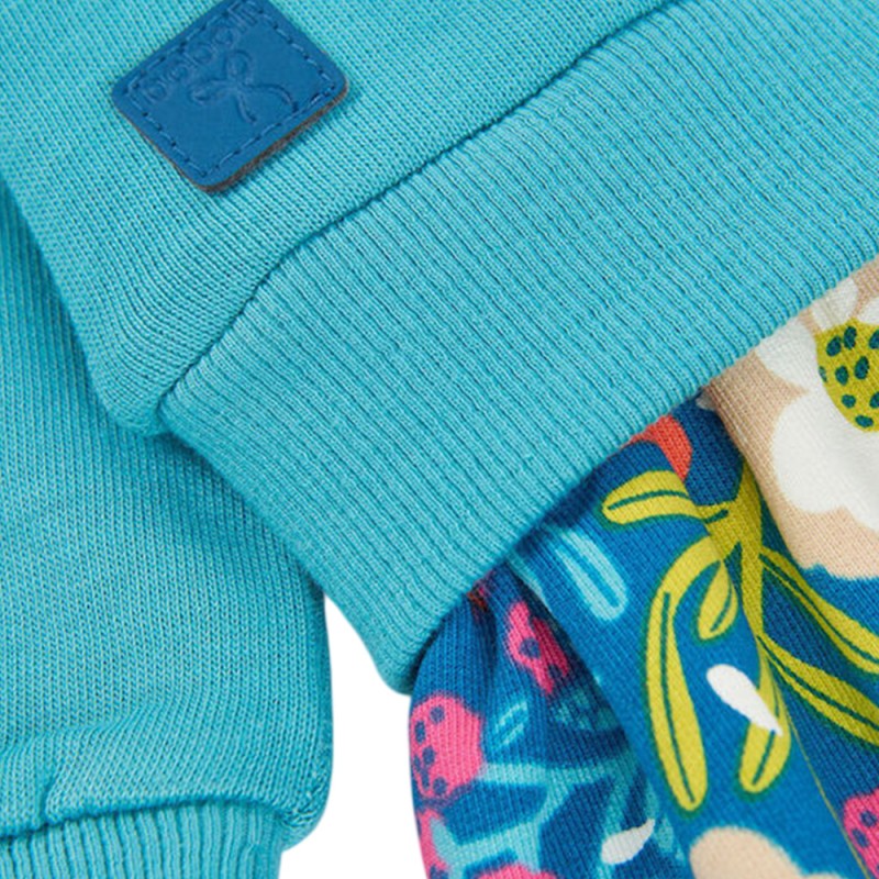 Boboli Fleece combined dress for girl -BCI (314121 4638)
