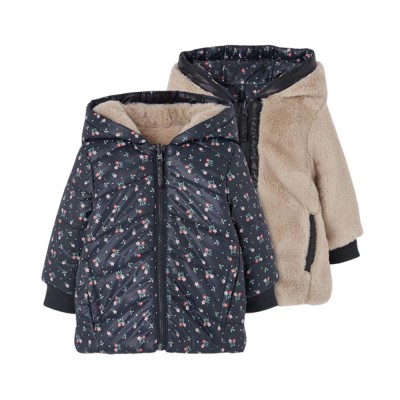 Boboli Reversible technical fabric parka for girl (324199 9949)