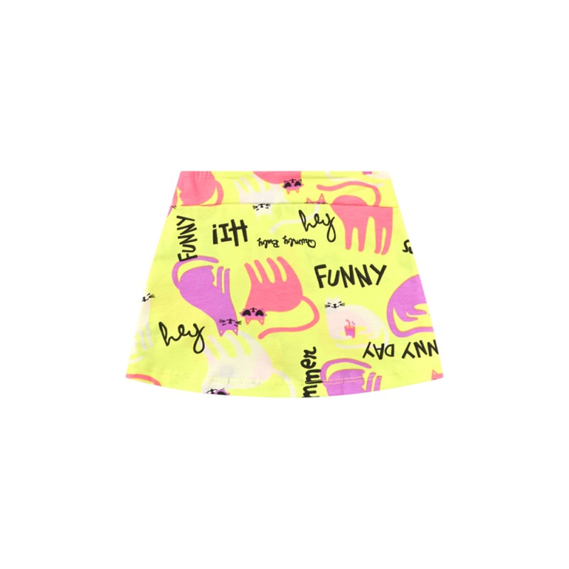Quimby Set - Single jersey blouse and elastane jersey sho (34145 Neon Pink)