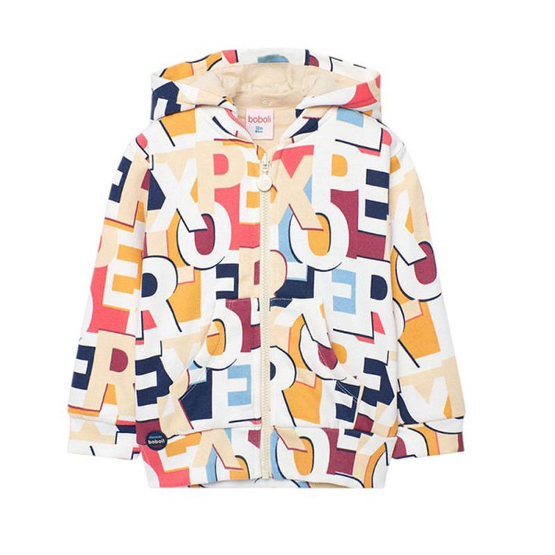 Boboli Fleece jacket printed for baby -BCI (342133 9727)
