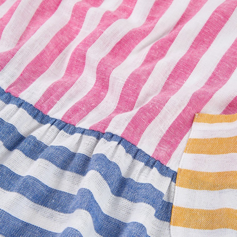 Boboli Linen dress striped for girl (343033 9811)