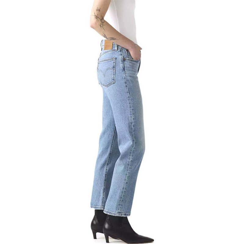 Levi's 501 CROP MED INDIGO - WORN IN (362000391 00J5)