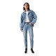 Levi's 501 CROP MED INDIGO - WORN IN (362000391 00J5)