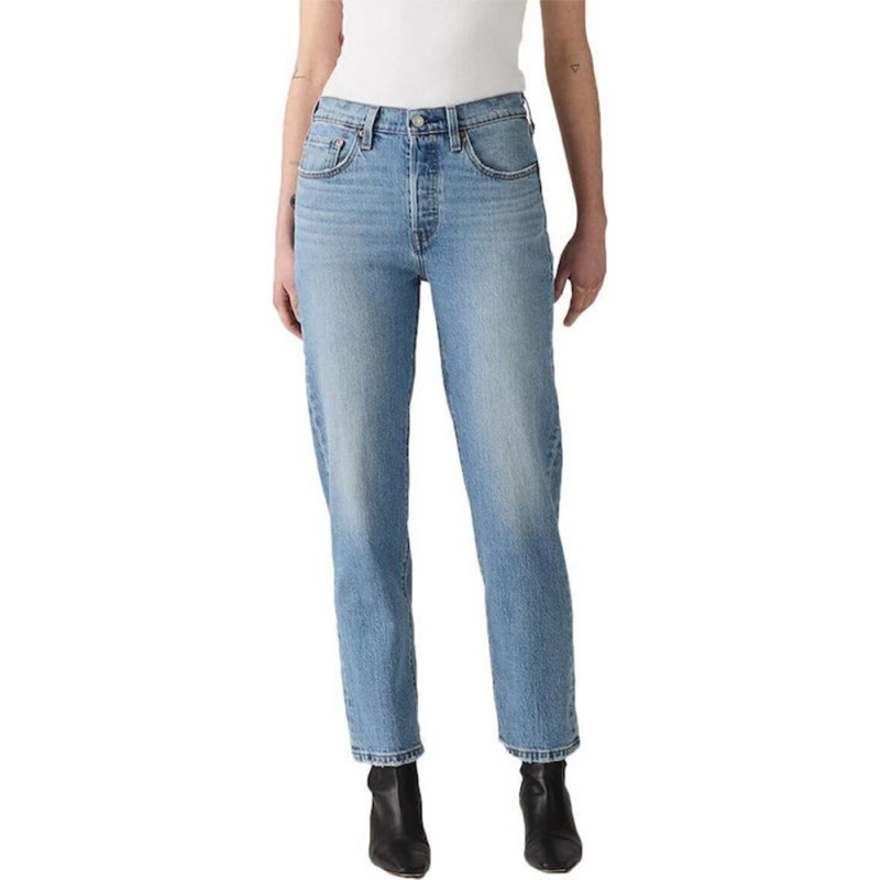 Levi's 501 CROP MED INDIGO - WORN IN (362000391 00J5)