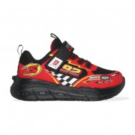 Skechers Gore & Strap Sneaker W/ Vehicle Details & Tire Outsole (402303N BKRD)