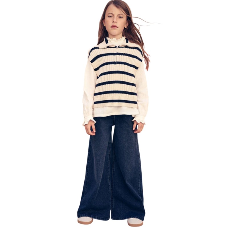 Boboli Denim stretch trousers for girl -BCI (404020 BLUE)