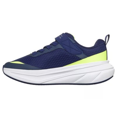 Skechers Gore And Strap Sneaker W/ Forefoot Airbag & Durable Rubber Bottom Plate (404095L NVYL) Skechers Gore And Strap Sneaker W/ Forefoot Airbag & Durable Rubber Bottom Plate (404095L NVYL)
