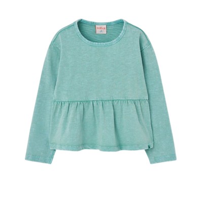 Boboli Knit t-Shirt flame for girl -BCI (414133 4525)