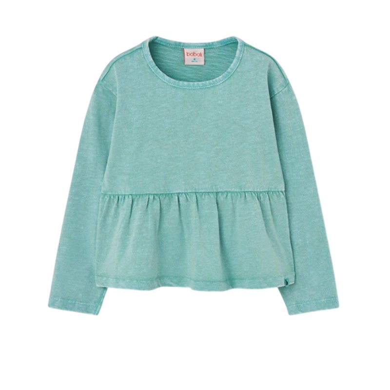 Boboli Knit t-Shirt flame for girl -BCI (414133 4525)