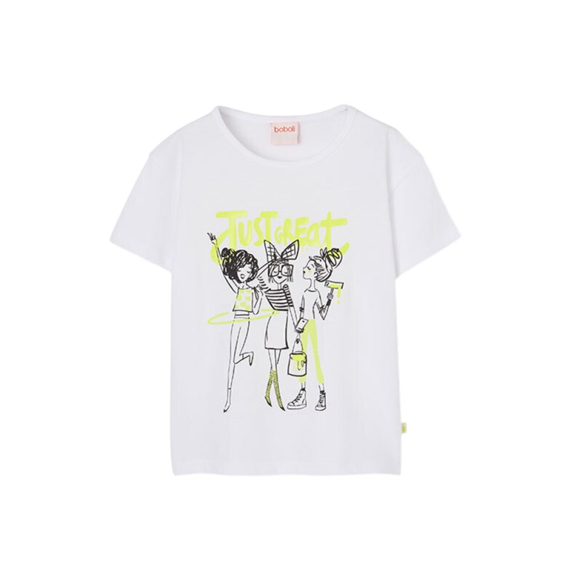 Boboli Stretch knit t-Shirt for girl -BCI (423043 1100)
