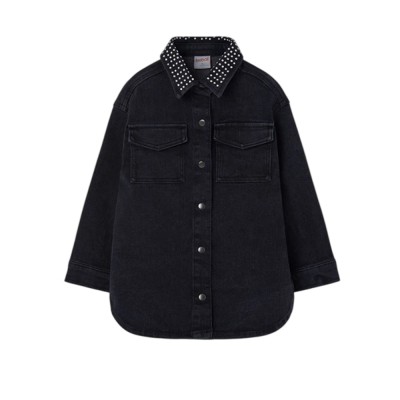Boboli Denim dress for girl -BCI (434135 BLACK)