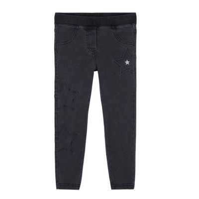 Boboli Denim trousers knit for girl -BCI (434180 BLACK)