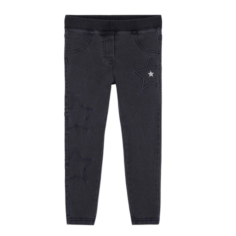 Boboli Denim trousers knit for girl -BCI (434180 BLACK)