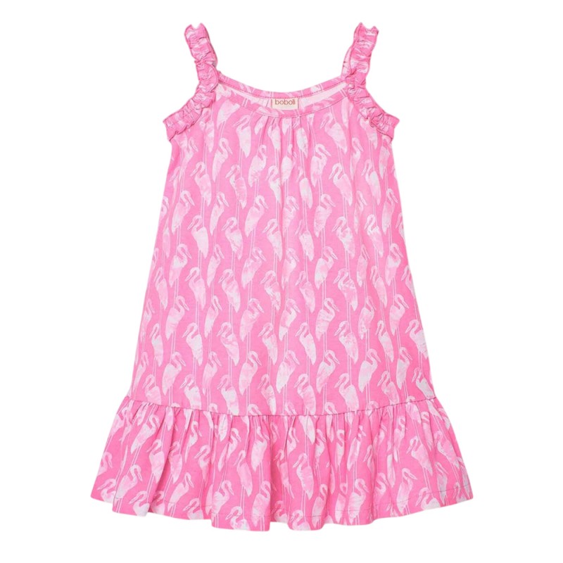 Boboli Knit dress printed for girl -BCI (443056 9790)