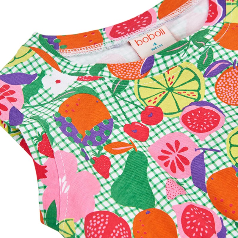 Boboli Knit dress fruits for girl -BCI (453002 9791)