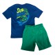 Up Baby SET - SINGLE JERSEY T-SHIRT AND SWEAT BERMUDA (46562 Blue)