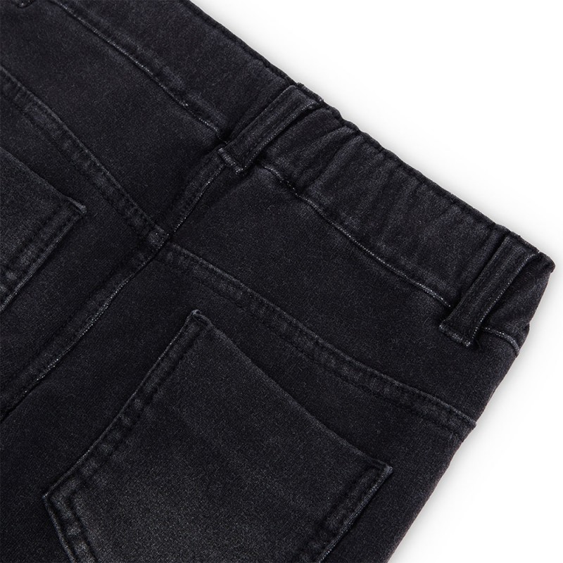 Boboli Fleece denim trousers for girl -BCI (490722 BLACK)