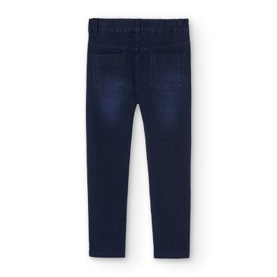 Boboli Fleece denim trousers for girl -BCI (490722 DARKB)