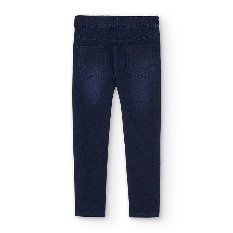 Boboli Fleece denim trousers for girl -BCI (490722 DARKB)