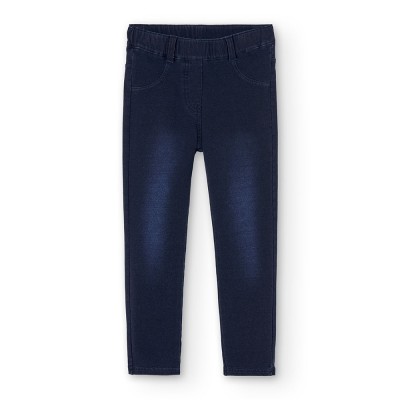 Boboli Fleece denim trousers for girl -BCI (490722 DARKB)