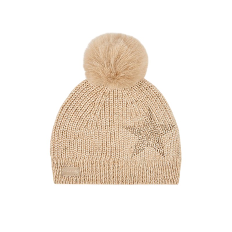 Boboli Knitwear hat star for girl (494153 GOLD)