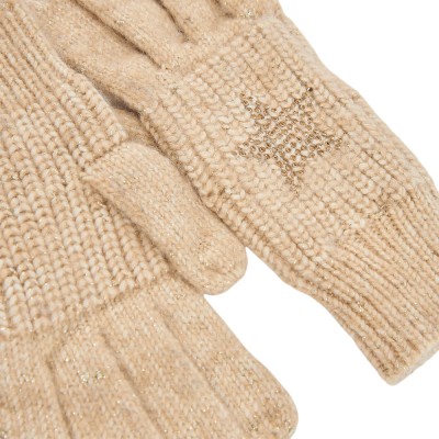 Boboli Knitwear gloves star for girl (494175 GOLD)
