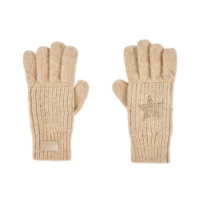 Boboli Knitwear gloves star for girl (494175 GOLD)