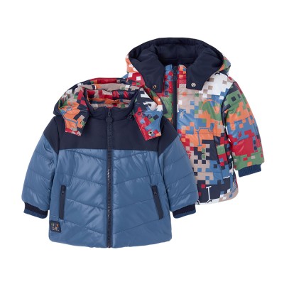 Boboli Reversible technical fabric parka for boy (504144 2572)