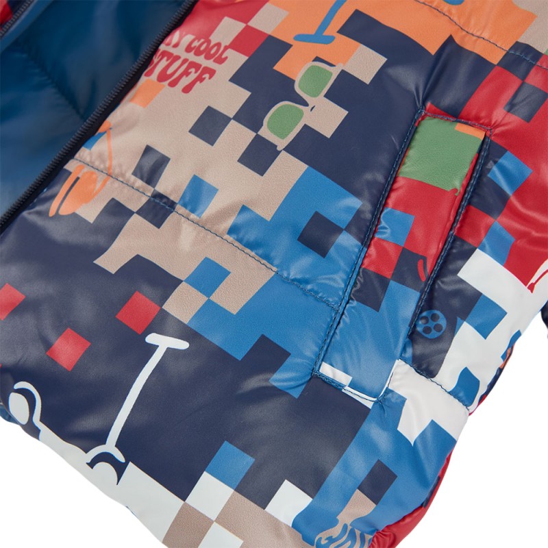 Boboli Reversible technical fabric parka for boy (504144 2572)