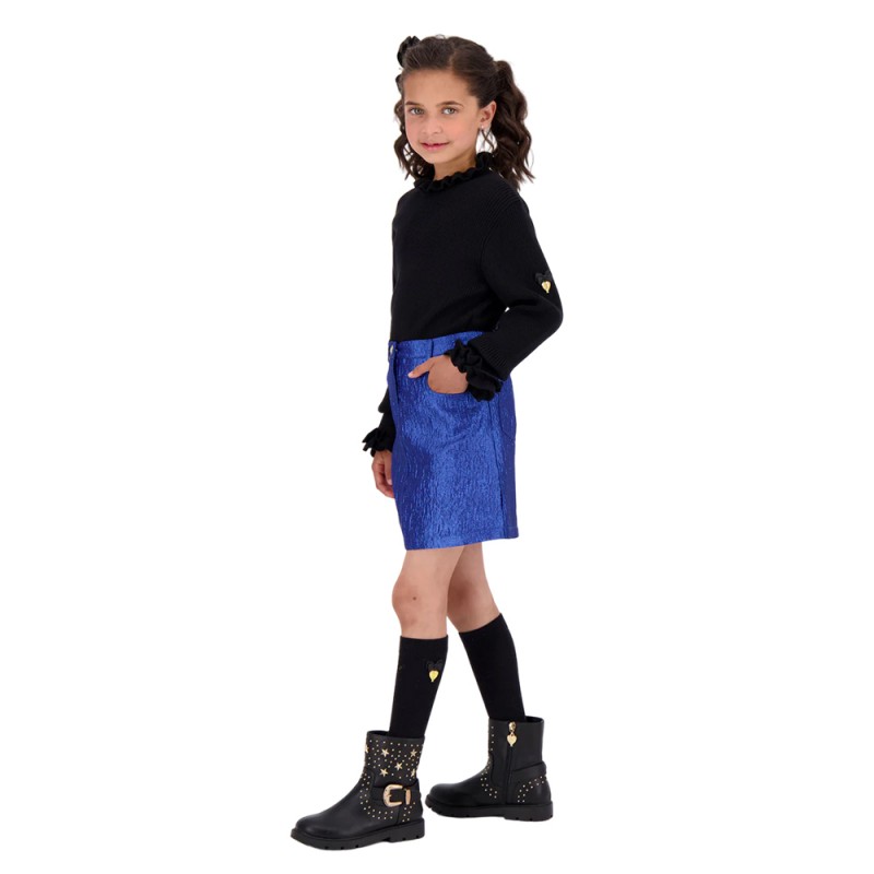 Angel's Face ELMA L/SLEEVE RIBBED JUMPER (5056440799 BLACK)