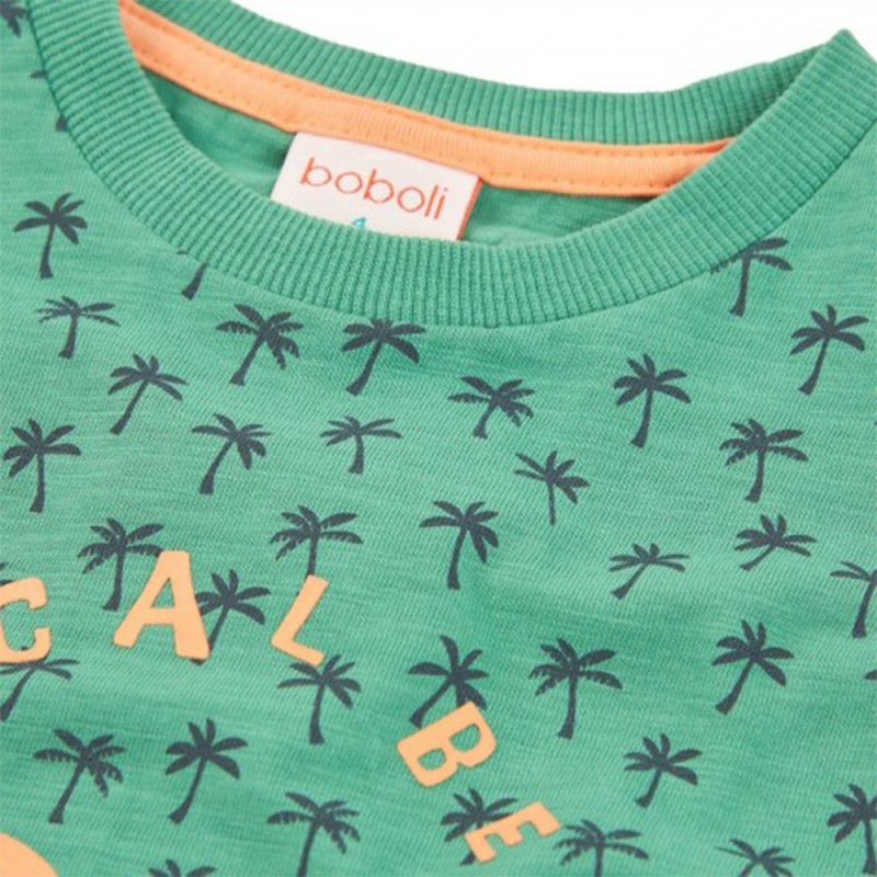Boboli Knit t-Shirt flame for boy -BCI (513133 9863)