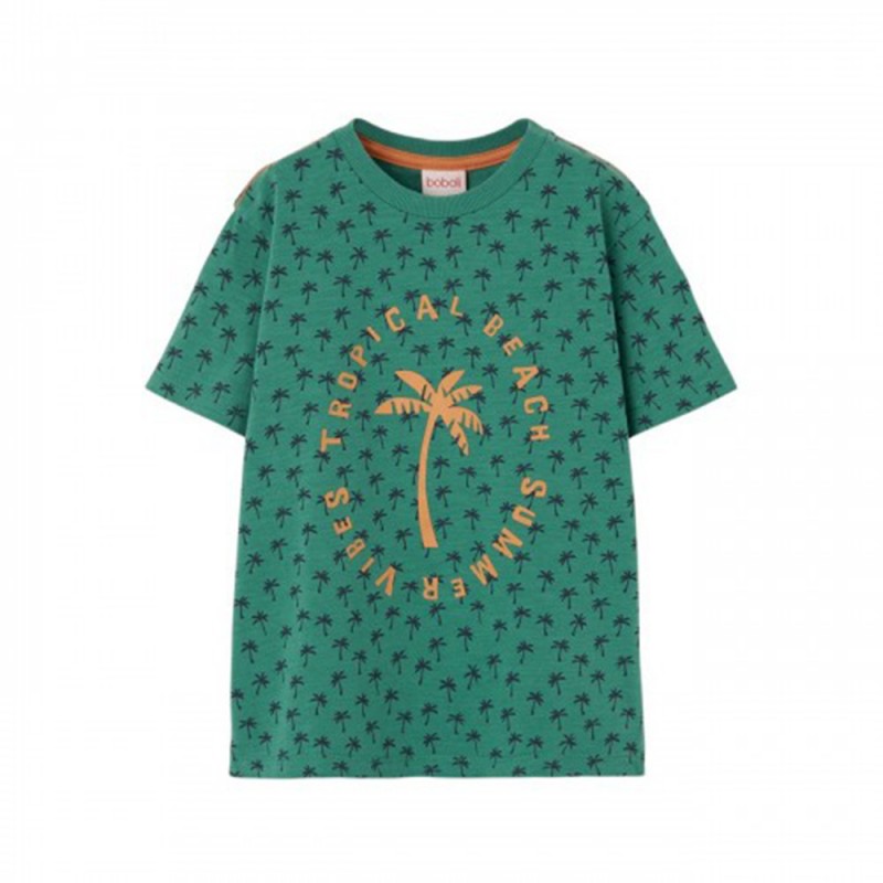 Boboli Knit t-Shirt flame for boy -BCI (513133 9863)