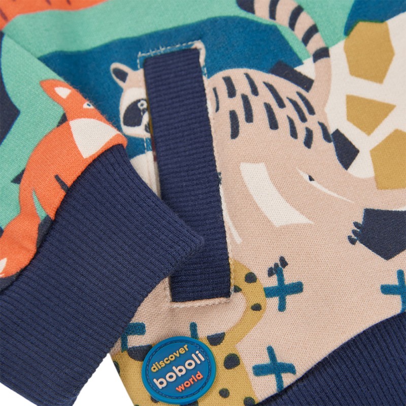 Boboli Fleece jacket printed for boy -BCI (524135 9961)