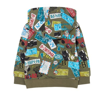Boboli Fleece jacket printed for boy -BCI (544148 9960)