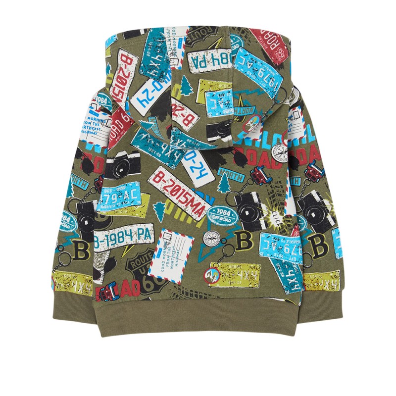Boboli Fleece jacket printed for boy -BCI (544148 9960)