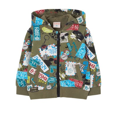 Boboli Fleece jacket printed for boy -BCI (544148 9960)