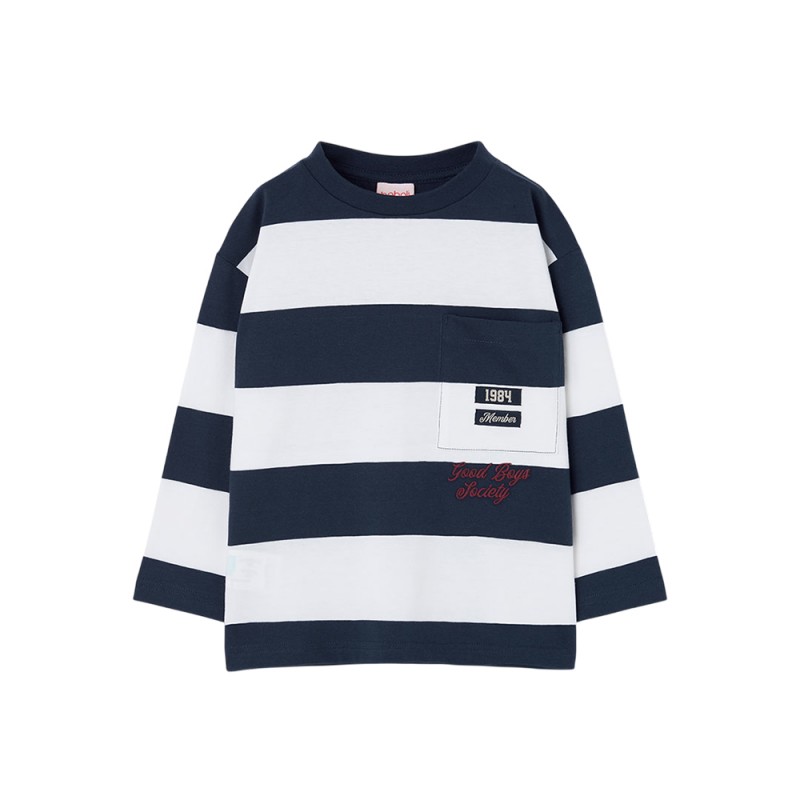 Boboli Knit t-Shirt striped for boy -BCI (604044 9934)