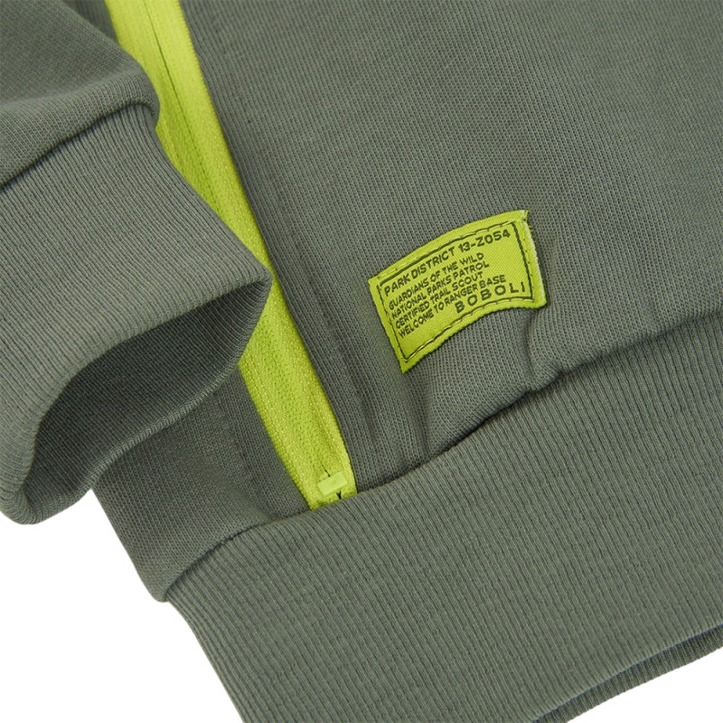Boboli Fleece jacket hooded for boy -BCI (614113 8152)