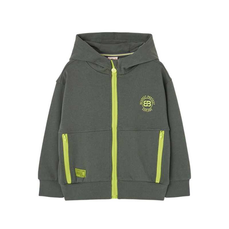Boboli Fleece jacket hooded for boy -BCI (614113 8152)