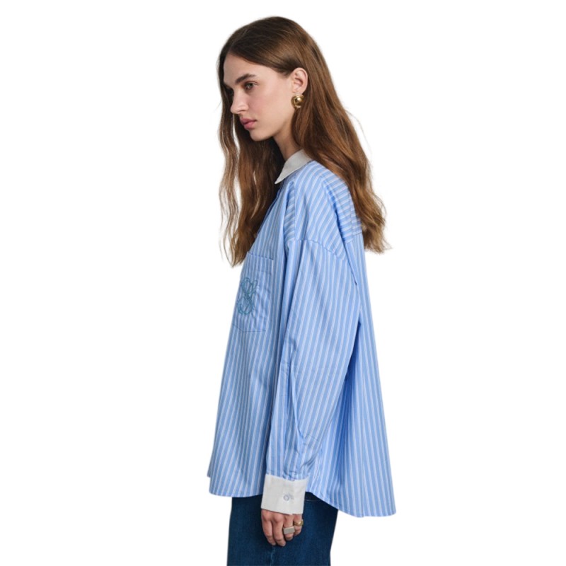 Staff Jeans Kimberly Woman Oversized Shirt (62-001.056 N0000) Staff Jeans Kimberly Woman Oversized Shirt (62-001.056 N0000)