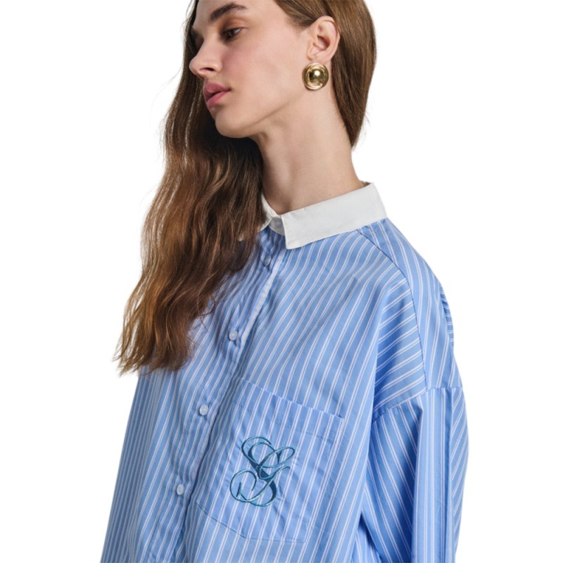 Staff Jeans Kimberly Woman Oversized Shirt (62-001.056 N0000) Staff Jeans Kimberly Woman Oversized Shirt (62-001.056 N0000)
