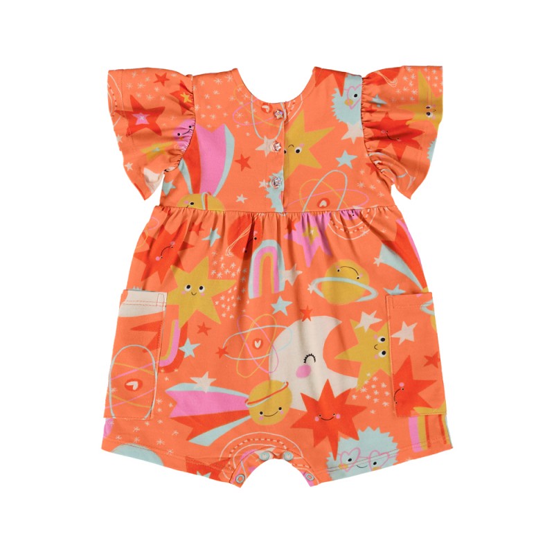 Tres e Ja Single jersey w/ viscose romper (62265 Peach)