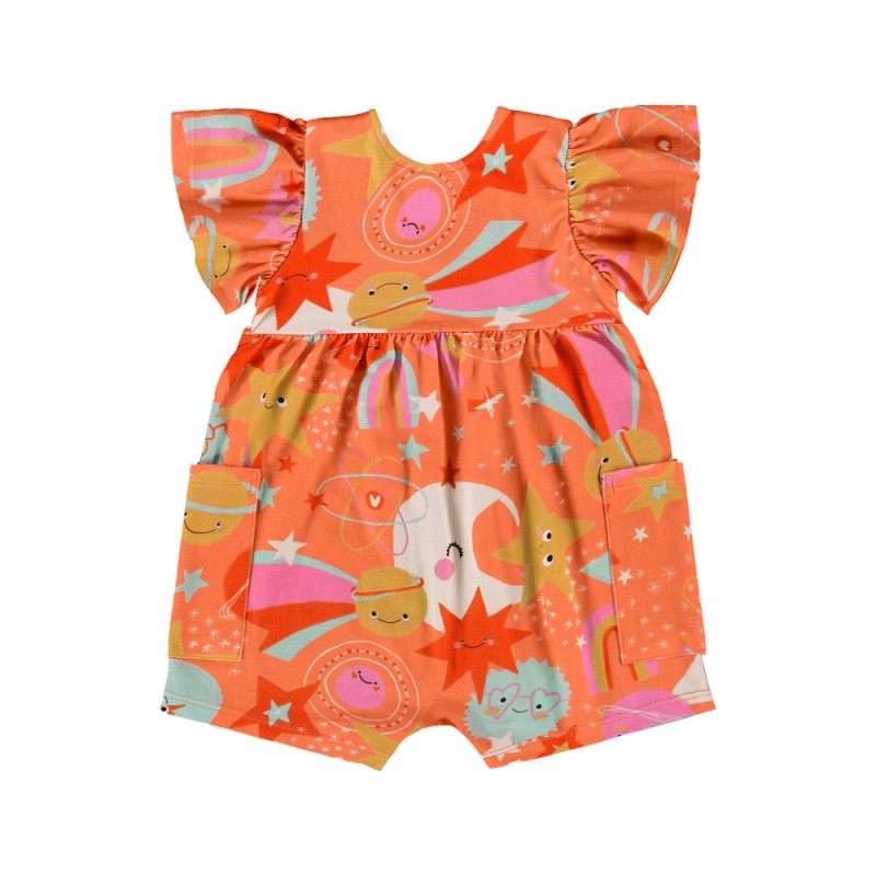 Tres e Ja Single jersey w/ viscose romper (62265 Peach)
