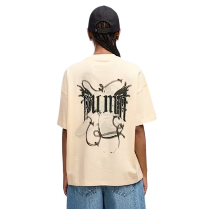 Puma STREET GLAM Oversized Bedazzled Graphic Tee (636653 88)