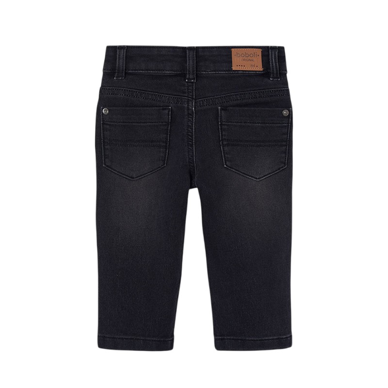 Boboli Denim stretch trousers for boy -BCI (690050 BLACK)