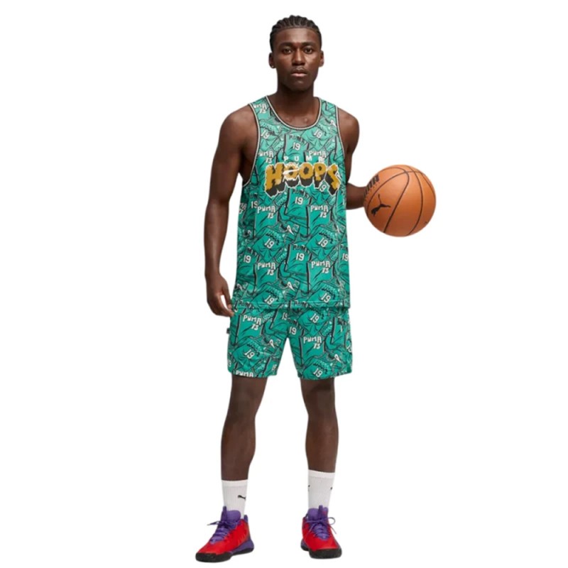 Puma Flagrant Foul AOP 6 inch Shorts (692266 01)