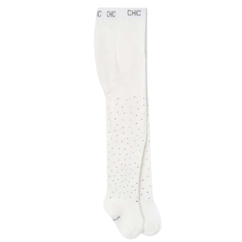 Boboli Thick tights crystals for baby girl -BCI (702043 1111)