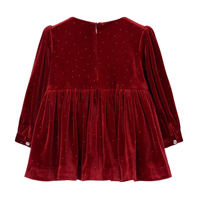Boboli Velour dress for girl -BCI (754083 3969)