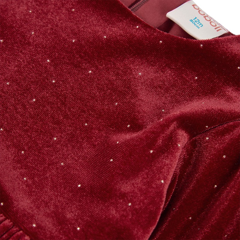 Boboli Velour dress for girl -BCI (754083 3969)